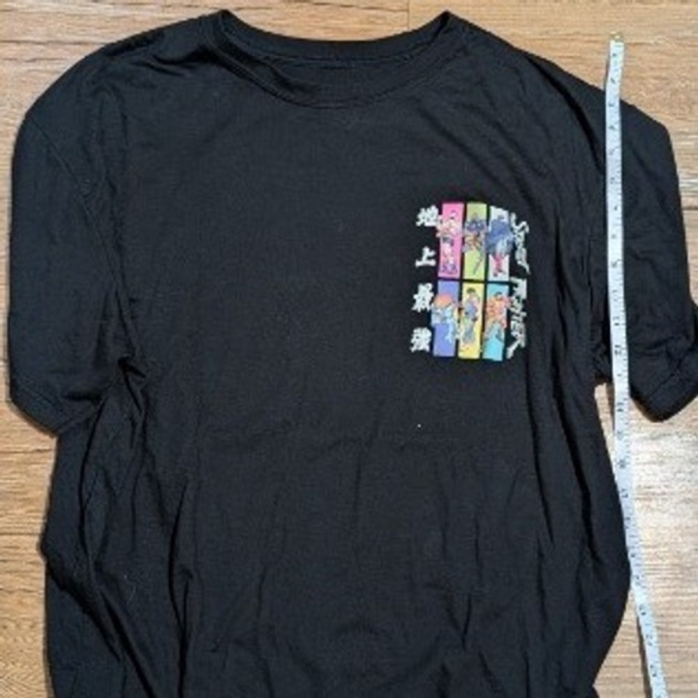 Capcom Street Fighter Graphic T-Shirt Mens 2XL Black Short Sleeve Retro Arcade